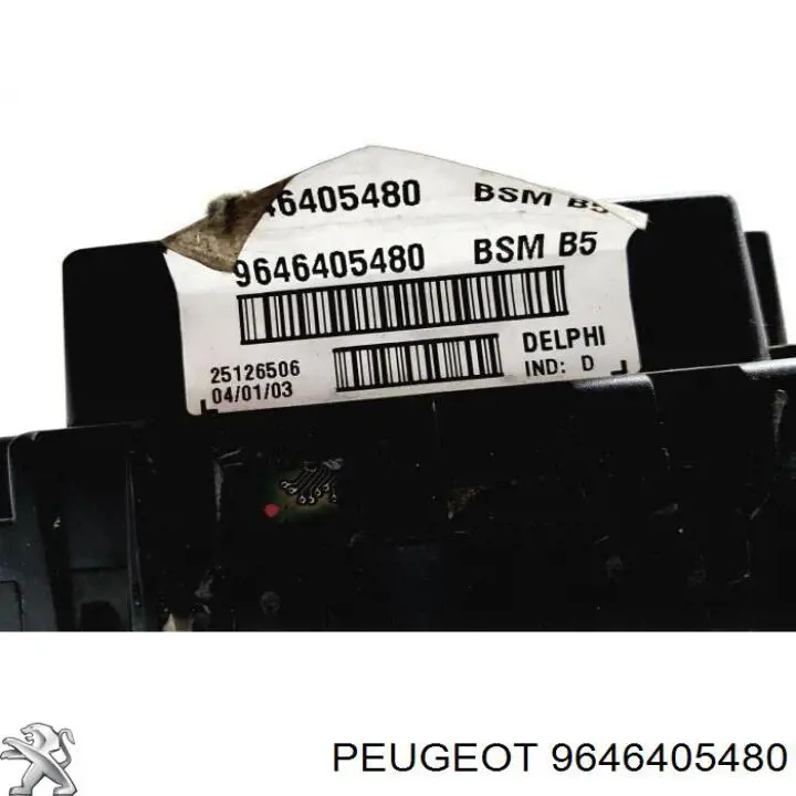 Unidade traseira do salão de dispositivos de segurança 9646405480 Peugeot/Citroen