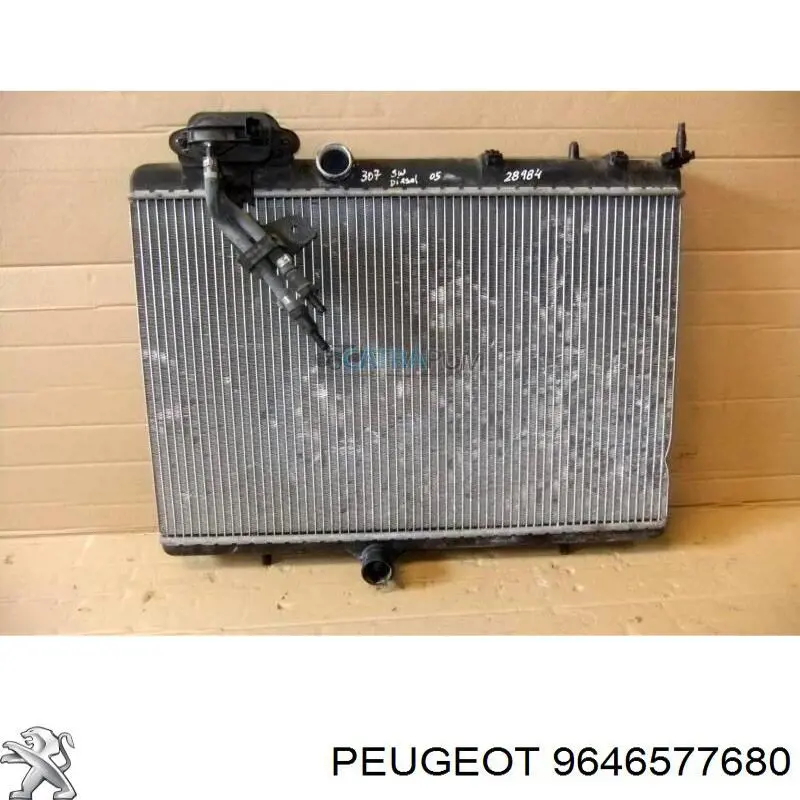 9646577680 Peugeot/Citroen Radiador de esfriamento de motor
