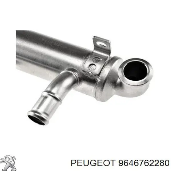 9646762280 Peugeot/Citroen Radiador do sistema EGR de recirculação dos gases de escape