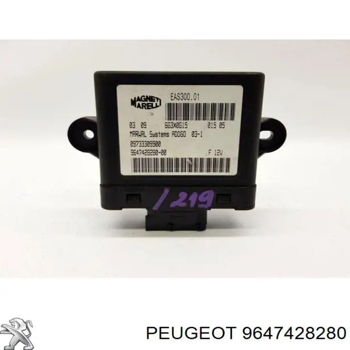 Compre 9647428280 Peugeot/Citroen Módulo de direção (Centralina eletrônica) da bomba de combustível