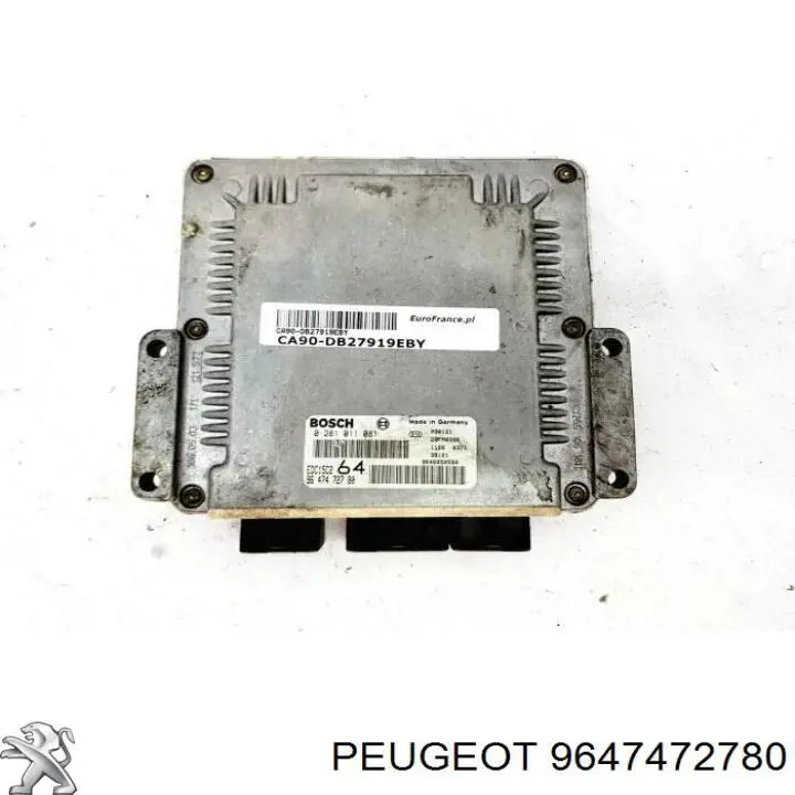 Compre 9647472780 Peugeot/Citroen Módulo de direção (Centralina eletrônica) de motor