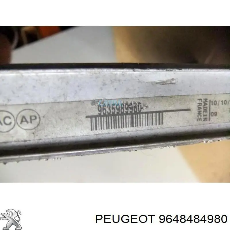 9648484980 Peugeot/Citroen Motor de acionamento de vidro da porta dianteira esquerda