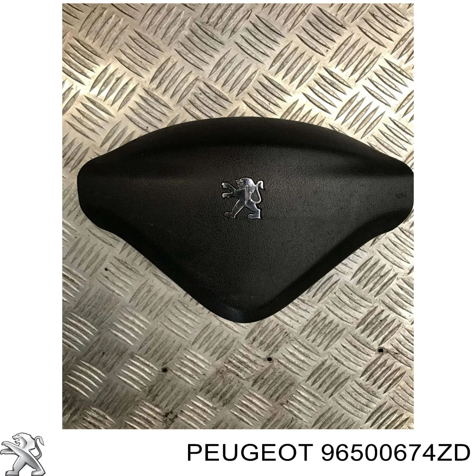 96500674ZD Peugeot/Citroen Cinto de segurança (AIRBAG) de condutor