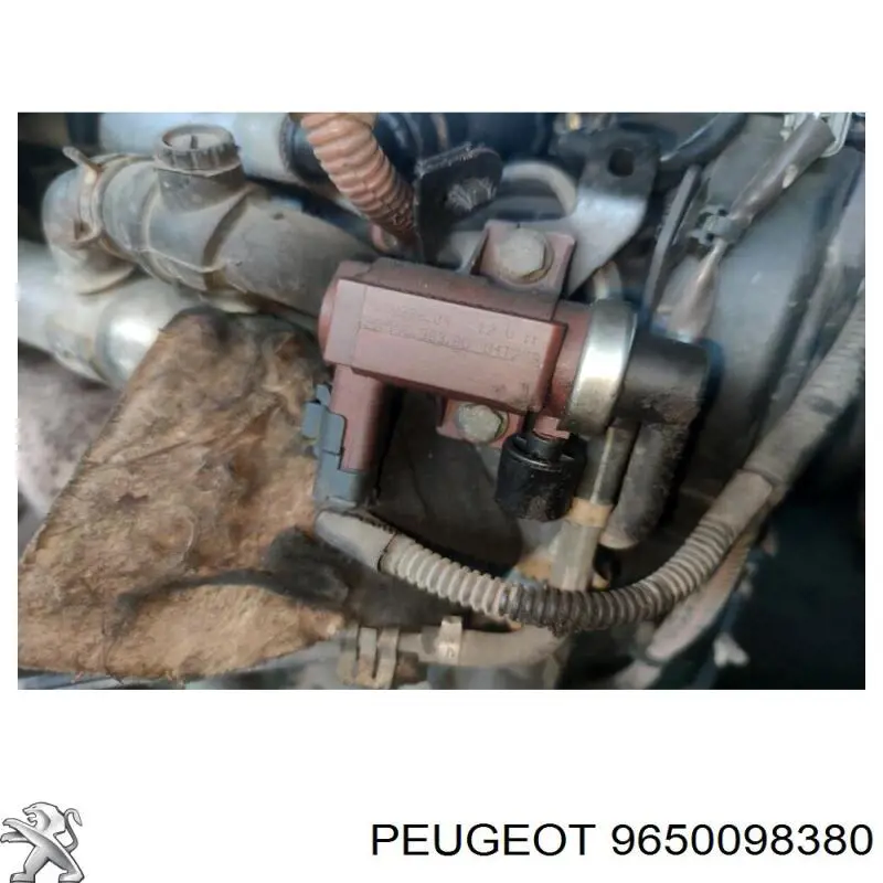 9650098380 Peugeot/Citroen Válvula solenoide de regulação de comporta EGR