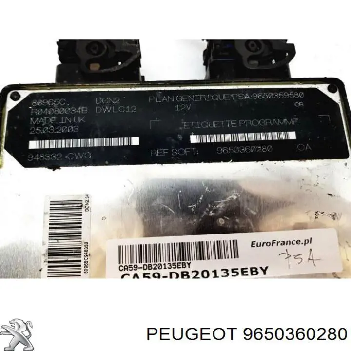 Módulo de direção (Centralina eletrônica) de motor Peugeot 306 preço, a partir de 34,08 USD