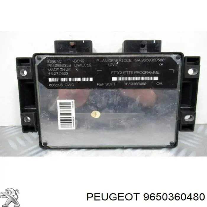  Peugeot/Citroen 9650360480