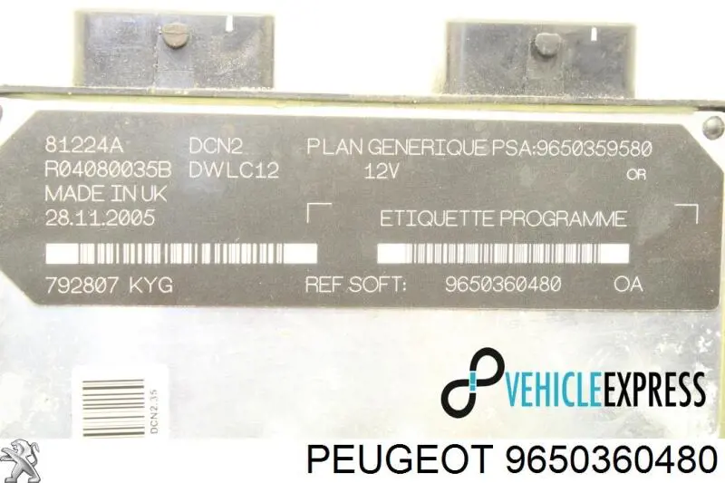  9650360480 Peugeot/Citroen