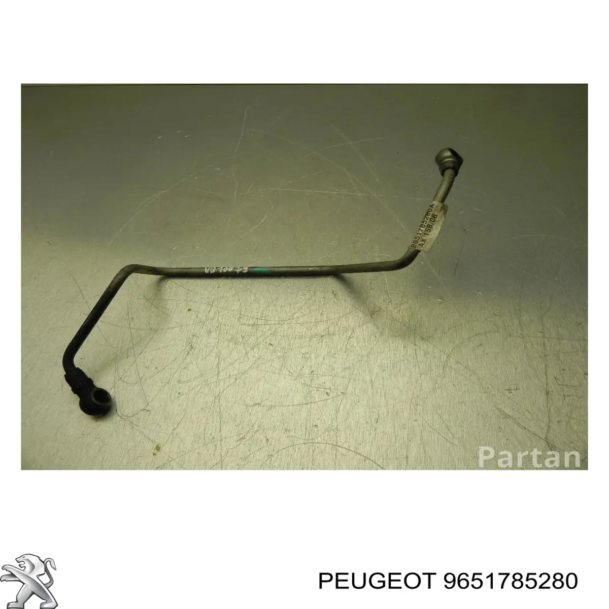 Tubo (mangueira) de fornecimento de óleo de turbina Ford 9651785280