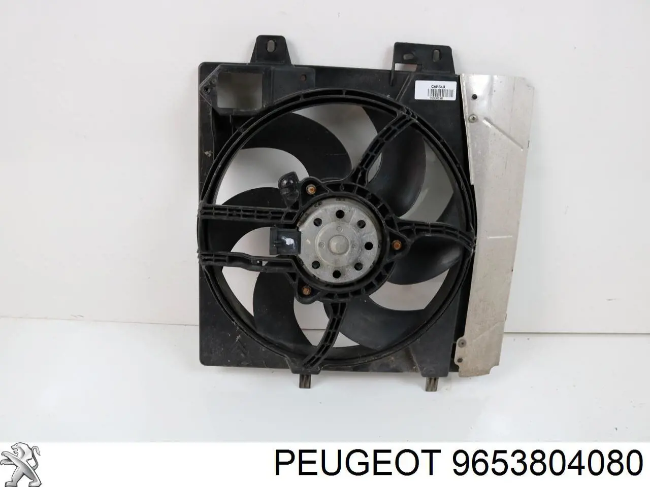 9653804080 Peugeot/Citroen Difusor do radiador de esfriamento, montado com motor e roda de aletas