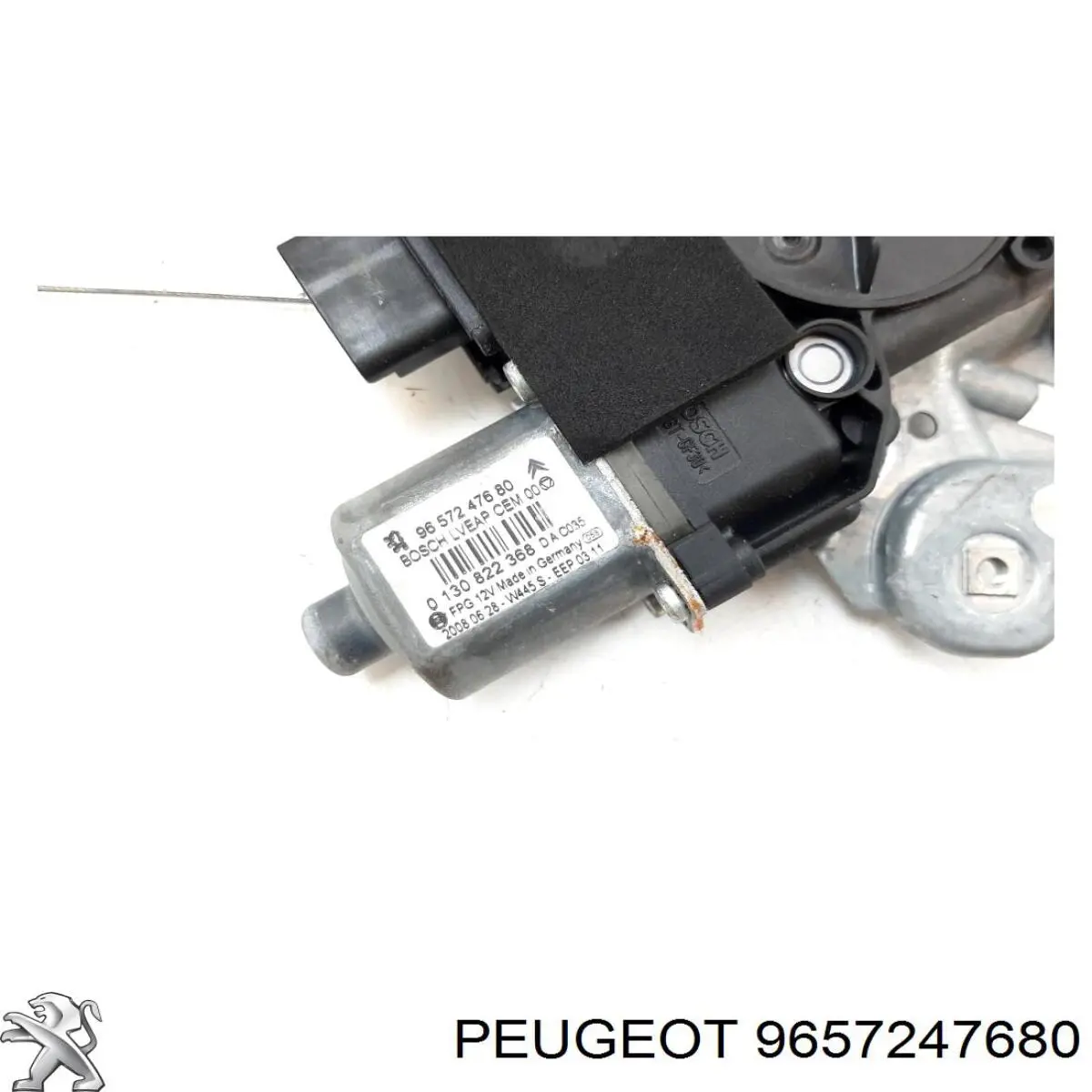 Compre 9657247680 Peugeot/Citroen Motor de acionamento de vidro da porta dianteira esquerda
