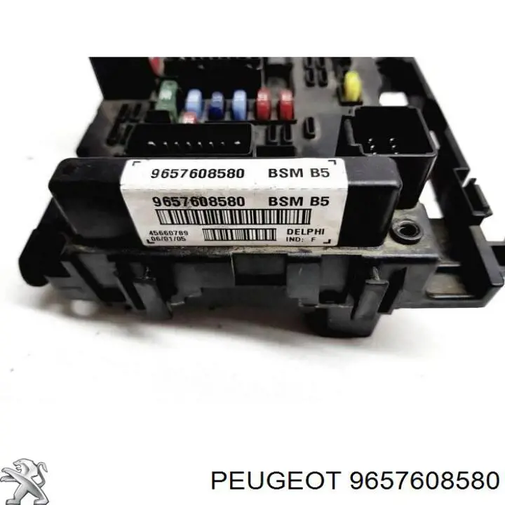 9657608580 Peugeot/Citroen Unidade traseira do salão de dispositivos de segurança