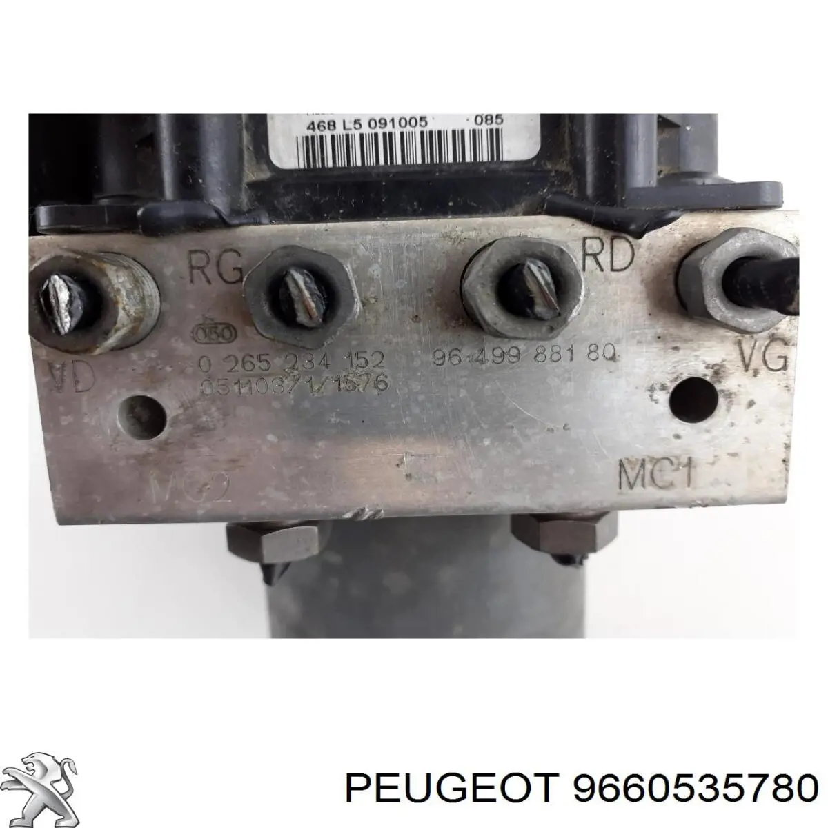 Unidade hidráulico de controlo ABS para Peugeot 307 SW 3H