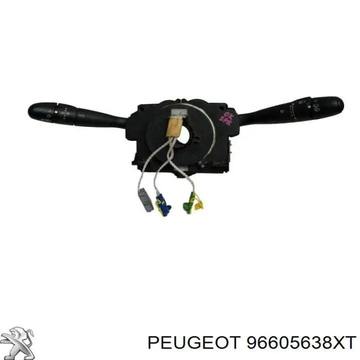 Compre 96605638XT Peugeot/Citroen Comutador instalado na coluna da direção, montado