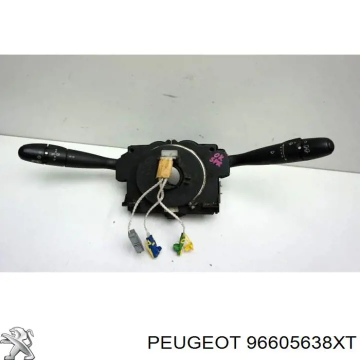 Comutador instalado na coluna da direção, montado 96605638XT Peugeot/Citroen