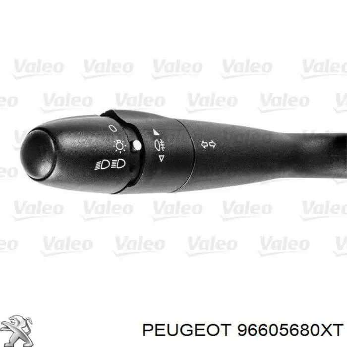 96605680XT Peugeot/Citroen Comutador instalado na coluna da direção, montado