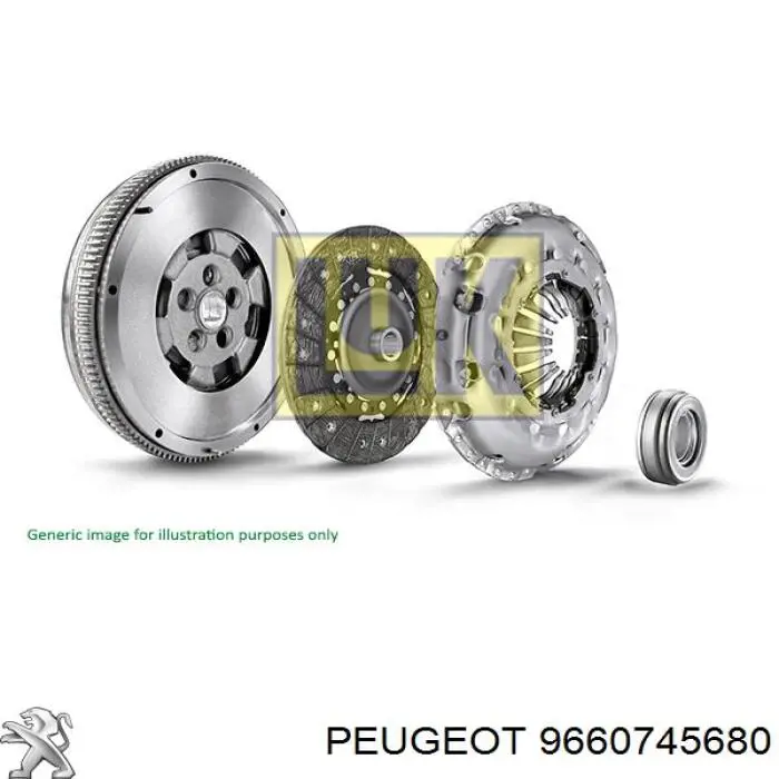 9660745680 Peugeot/Citroen Volante de motor