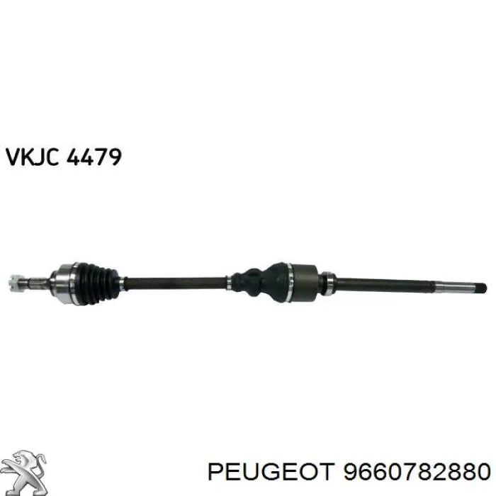 9660782880 Peugeot/Citroen Semieixo (acionador) dianteiro direito