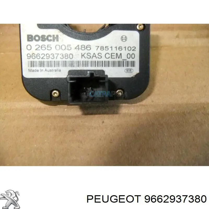 Compre 9662937380 Peugeot/Citroen Sensor do ângulo de viragem do volante de direção