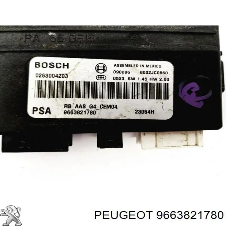  9663821780 Peugeot/Citroen