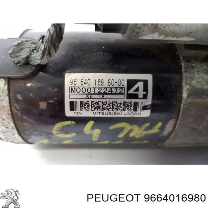 Compre 9664016980 Peugeot/Citroen Motor de arranco
