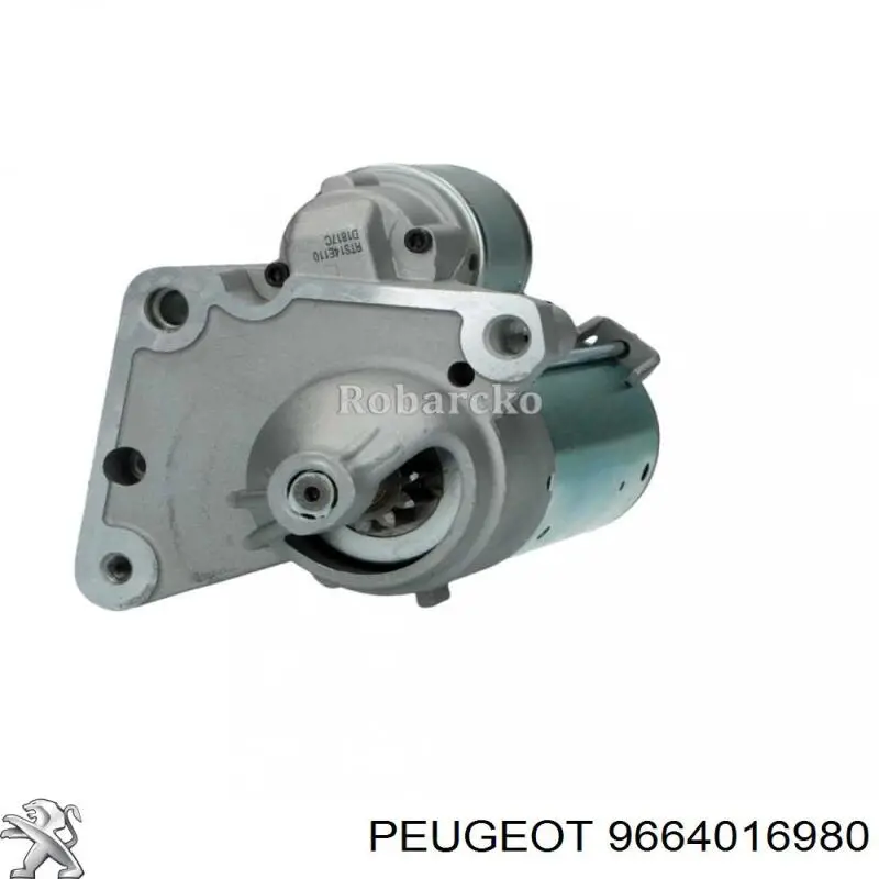 Motor de arranco 9664016980 Peugeot/Citroen