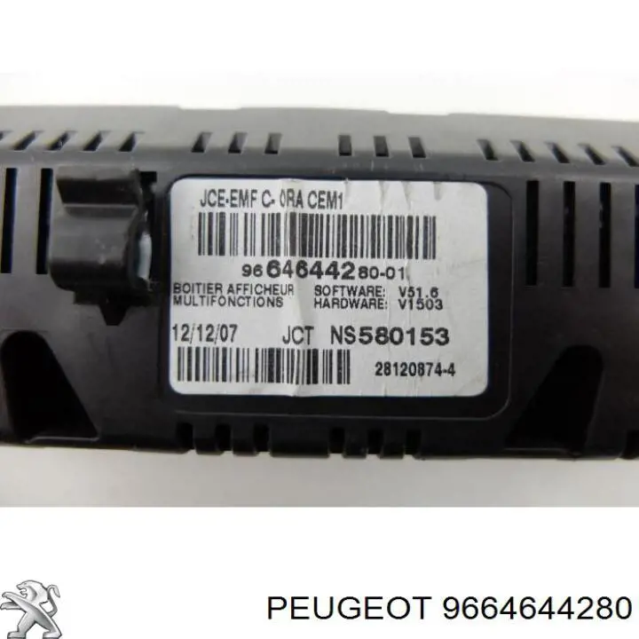  Mostrador multifuncional Peugeot Partner Tepee monovolume (2008 - 2018) Tepee