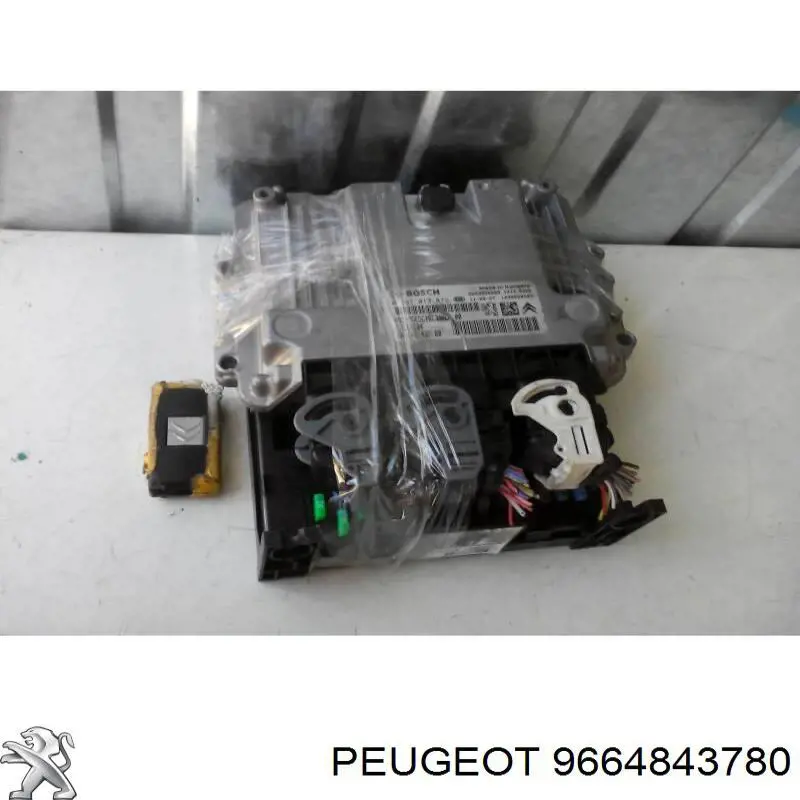 9664843780 Peugeot/Citroen Módulo de direção (Centralina eletrônica) de motor
