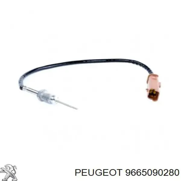9665090280 Peugeot/Citroen Sensor de temperatura dos gases de escape (GE), de filtro de partículas diesel