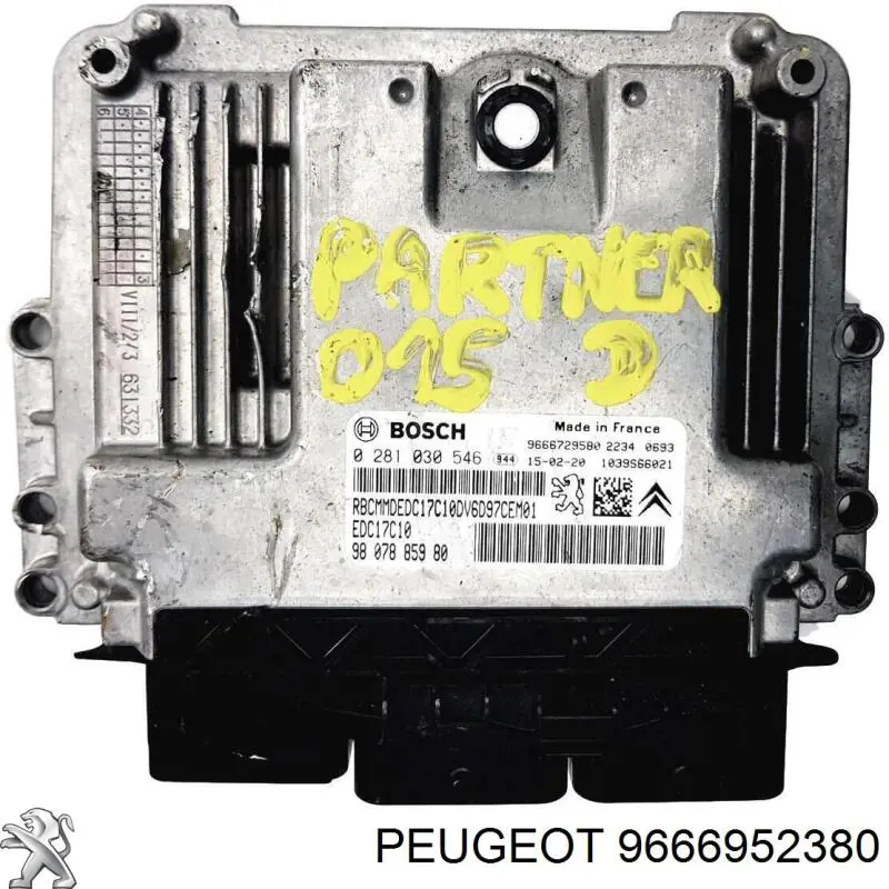Compre 9666952380 Peugeot/Citroen Unidade de dispositivos de segurança