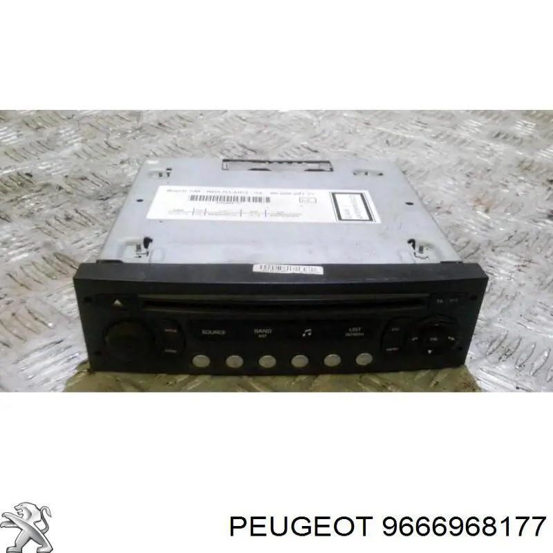 Aparelhagem de som (rádio AM/FM) 9666968177 Peugeot/Citroen