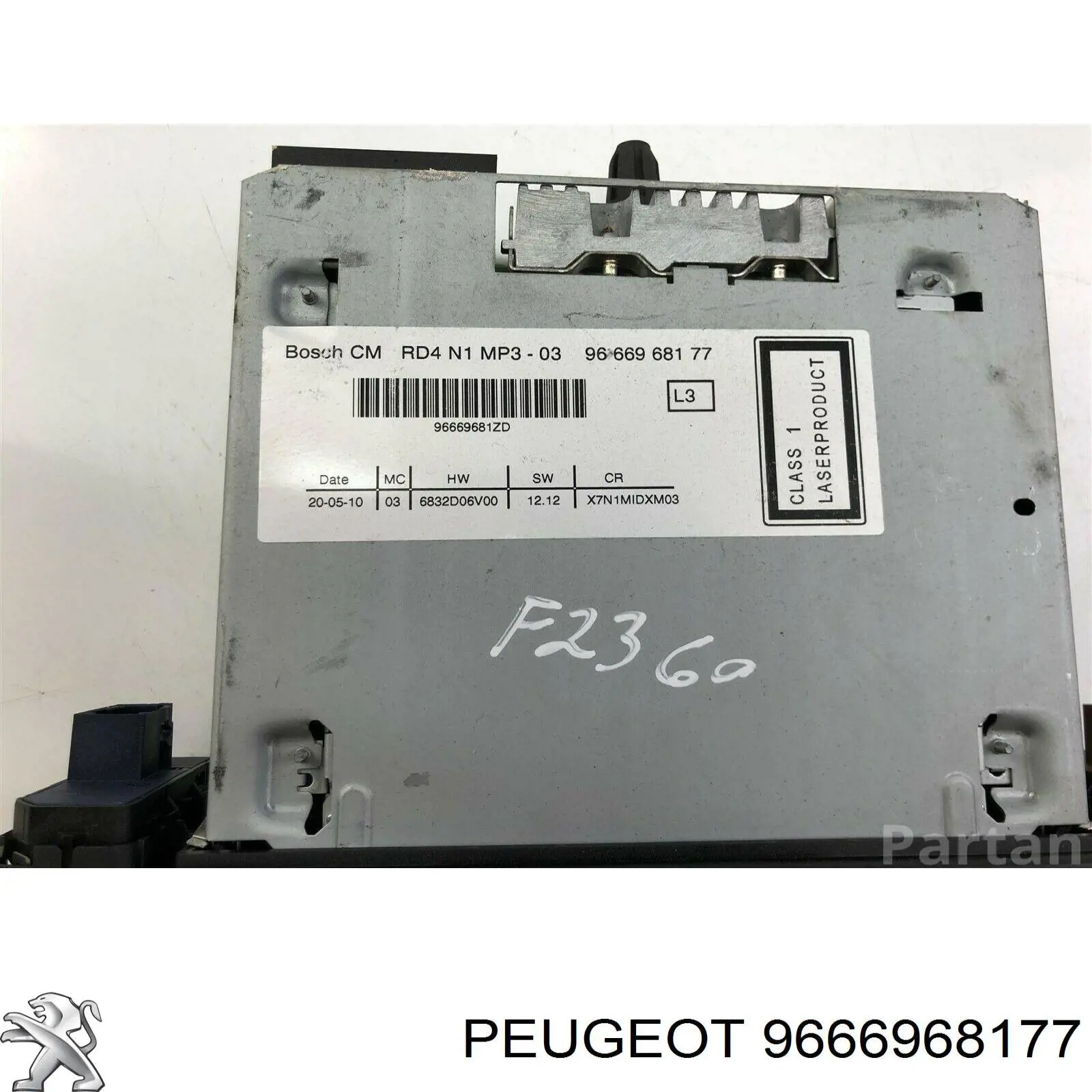 9666968177 Peugeot/Citroen Aparelhagem de som (rádio AM/FM)