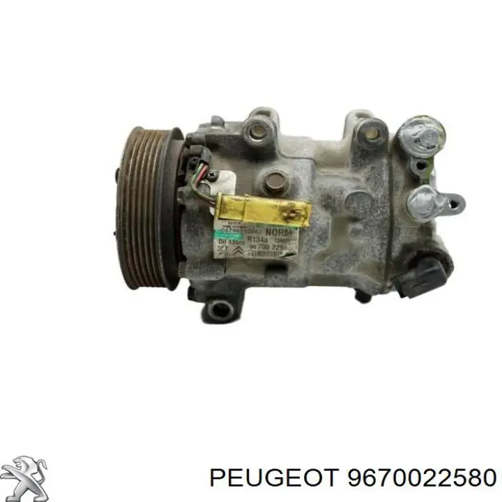 Compressor de aparelho de ar condicionado Peugeot/Citroen 9670022580 preço, a partir de 189,31 USD