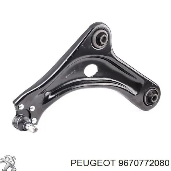 Compre 9670772080 Peugeot/Citroen Braço oscilante inferior esquerdo de suspensão dianteira