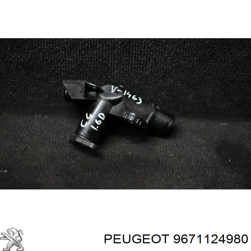 Compre 9671124980 Peugeot/Citroen Flange do sistema de esfriamento (união em T)