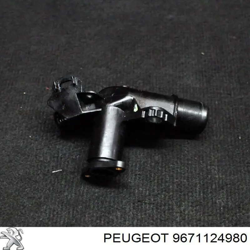 Flange do sistema de esfriamento (união em T) Peugeot/Citroen 9671124980