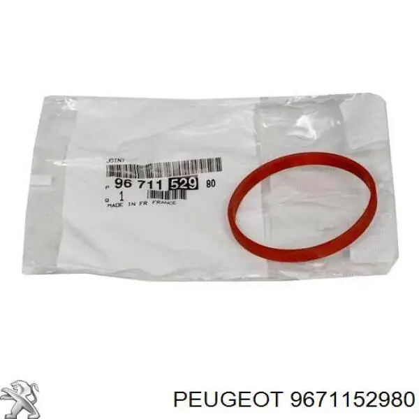 9671152980 Peugeot/Citroen Vedante (anel) de mangueira de esfriamento de turbina, de retorno