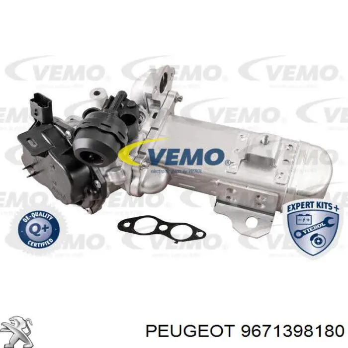 Compre 9671398180 Peugeot/Citroen Válvula EGR de recirculação dos gases