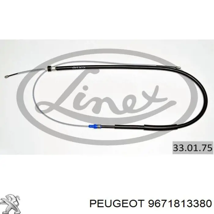 Cabo traseiro direito/esquerdo do freio de estacionamento Peugeot/Citroen 9671813380 preço, a partir de 20,16 USD
