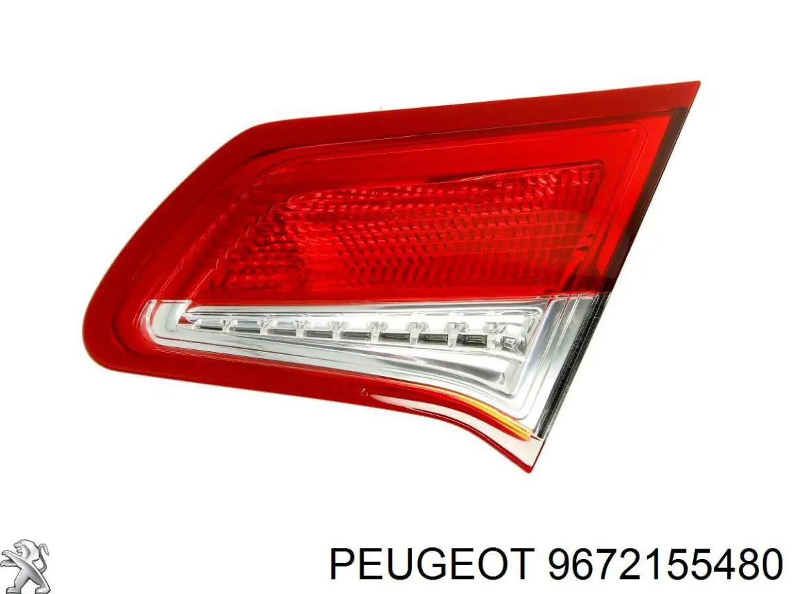 9672155480 Peugeot/Citroen Lanterna traseira direita interna