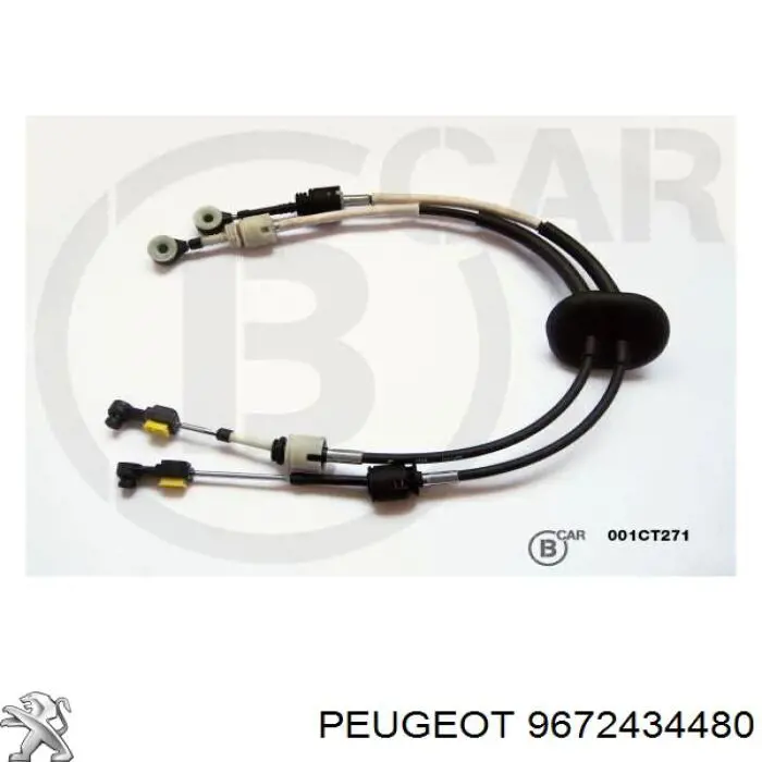 9672434480 Peugeot/Citroen Cabo de mudança duplo