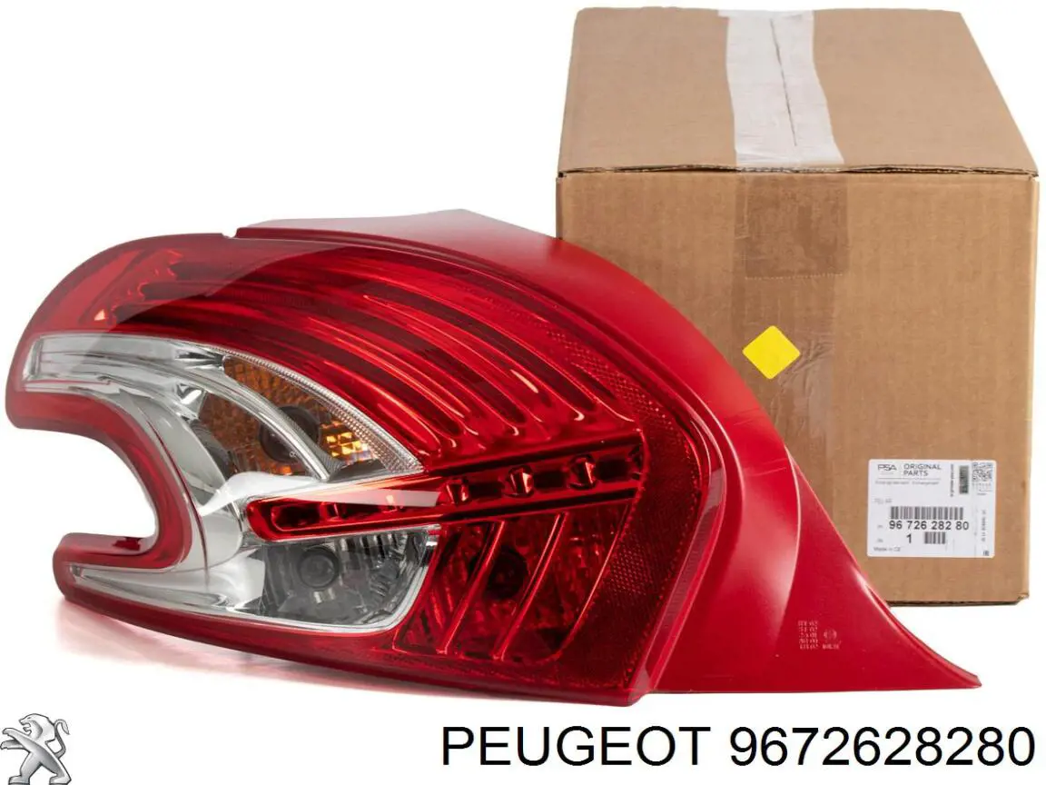 9672628280 Peugeot/Citroen Lanterna traseira esquerda