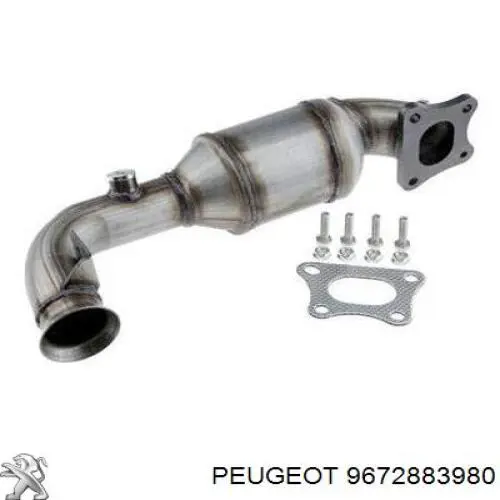 Convertidor - catalisador Peugeot/Citroen 9672883980 preço, a partir de 271,81 USD