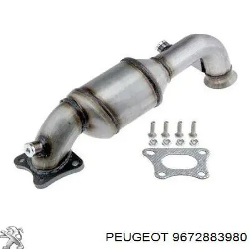 Compre 9672883980 Peugeot/Citroen Convertidor - catalisador