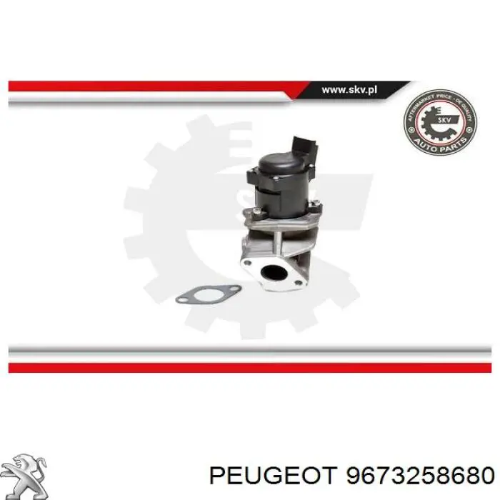 Válvula EGR de recirculação dos gases Peugeot/Citroen 9673258680 preço, a partir de 68,10 USD