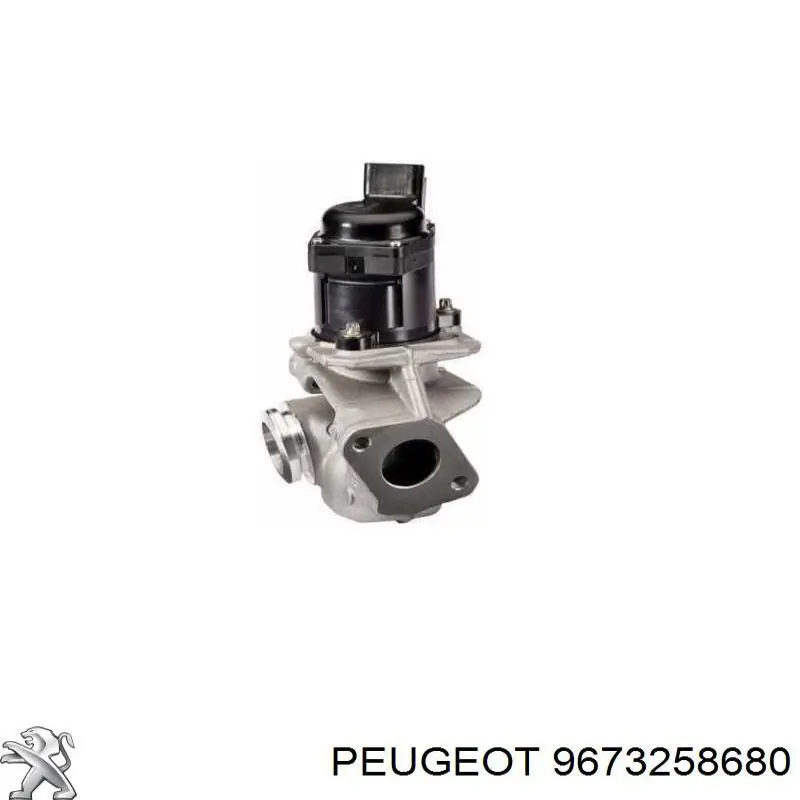 9673258680 Peugeot/Citroen Válvula EGR de recirculação dos gases