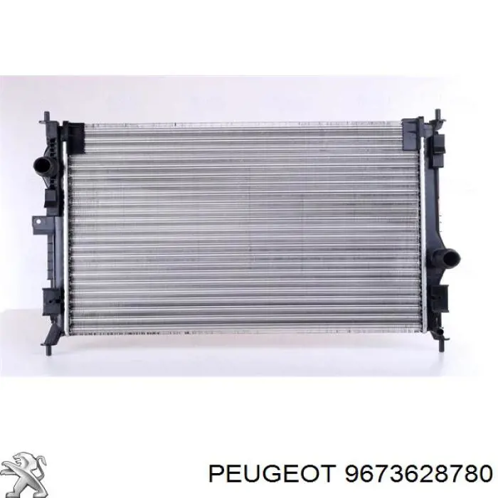 Compre 9673628780 Peugeot/Citroen Radiador de esfriamento de motor