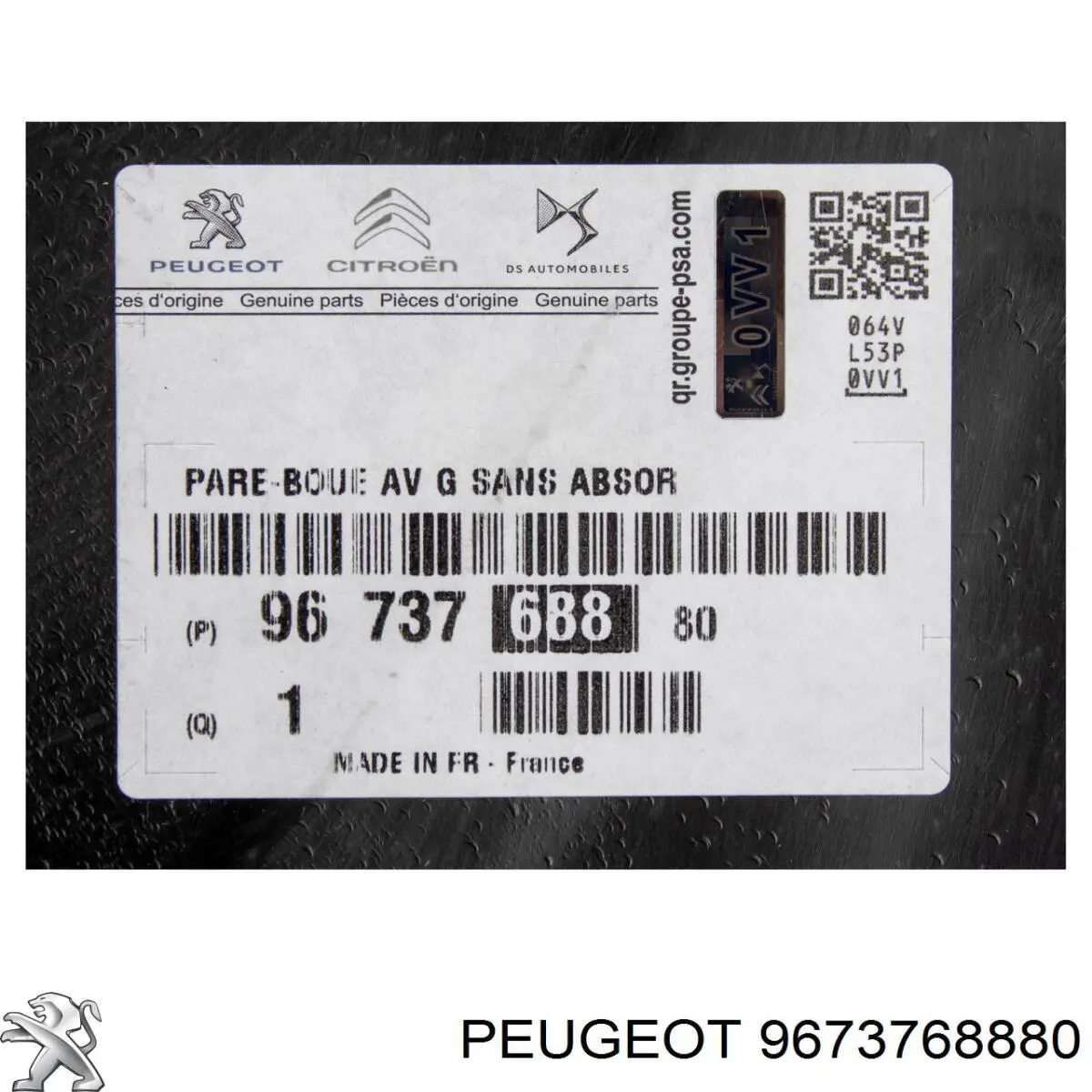 Guarda-barras esquerdo do pára-lama dianteiro Peugeot/Citroen 9673768880 preço, a partir de 52,43 USD