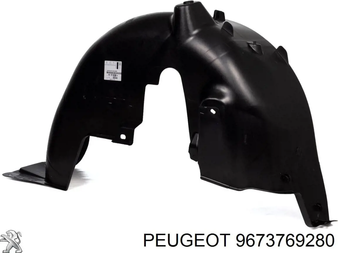 9673769280 Peugeot/Citroen Guarda-barras do pára-lama traseiro esquerdo