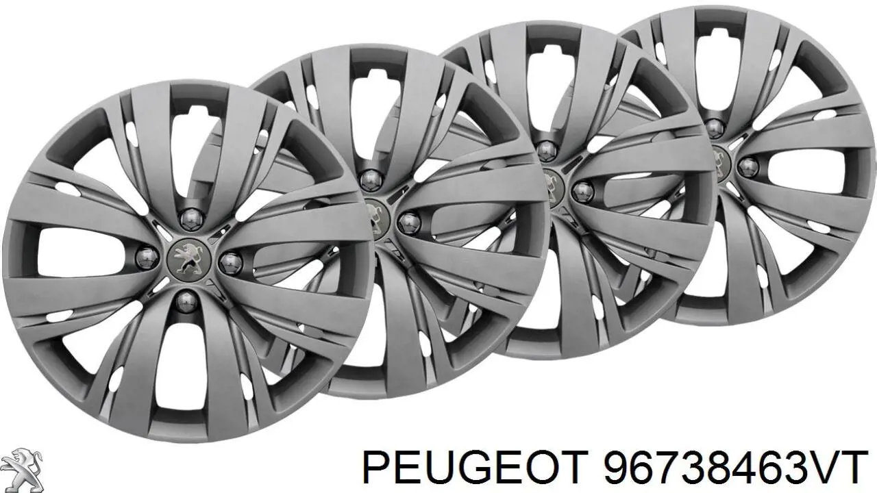 Coberta de disco de roda Peugeot/Citroen 96738463VT preço, a partir de 58,33 USD