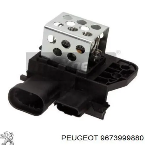 Compre 9673999880 Peugeot/Citroen Regulador de revoluções de ventilador de esfriamento (unidade de controlo)